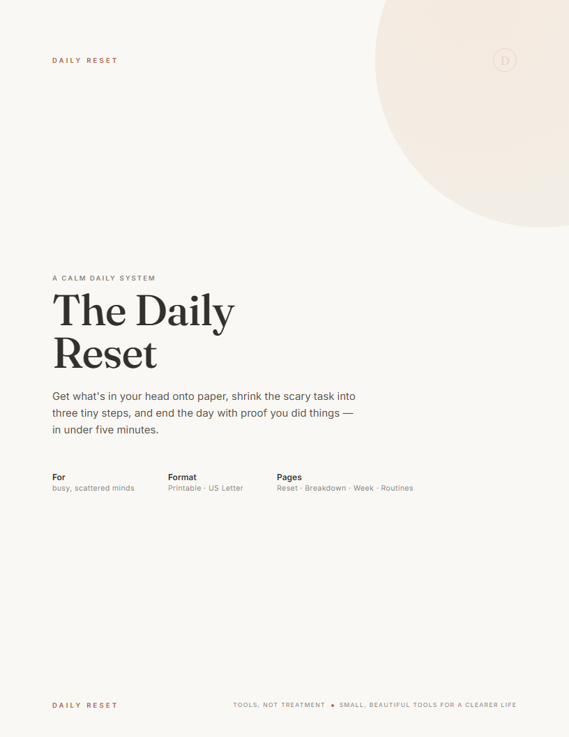 The Daily Reset cover