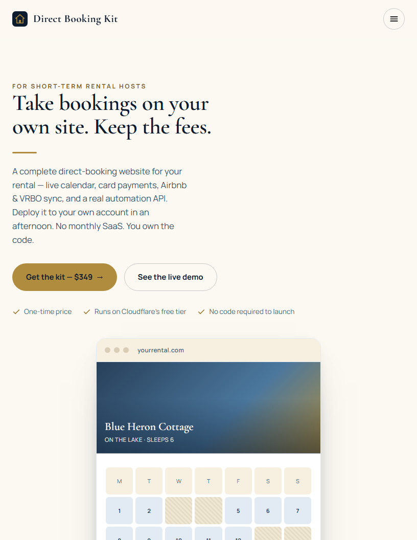 Direct Booking Kit cover