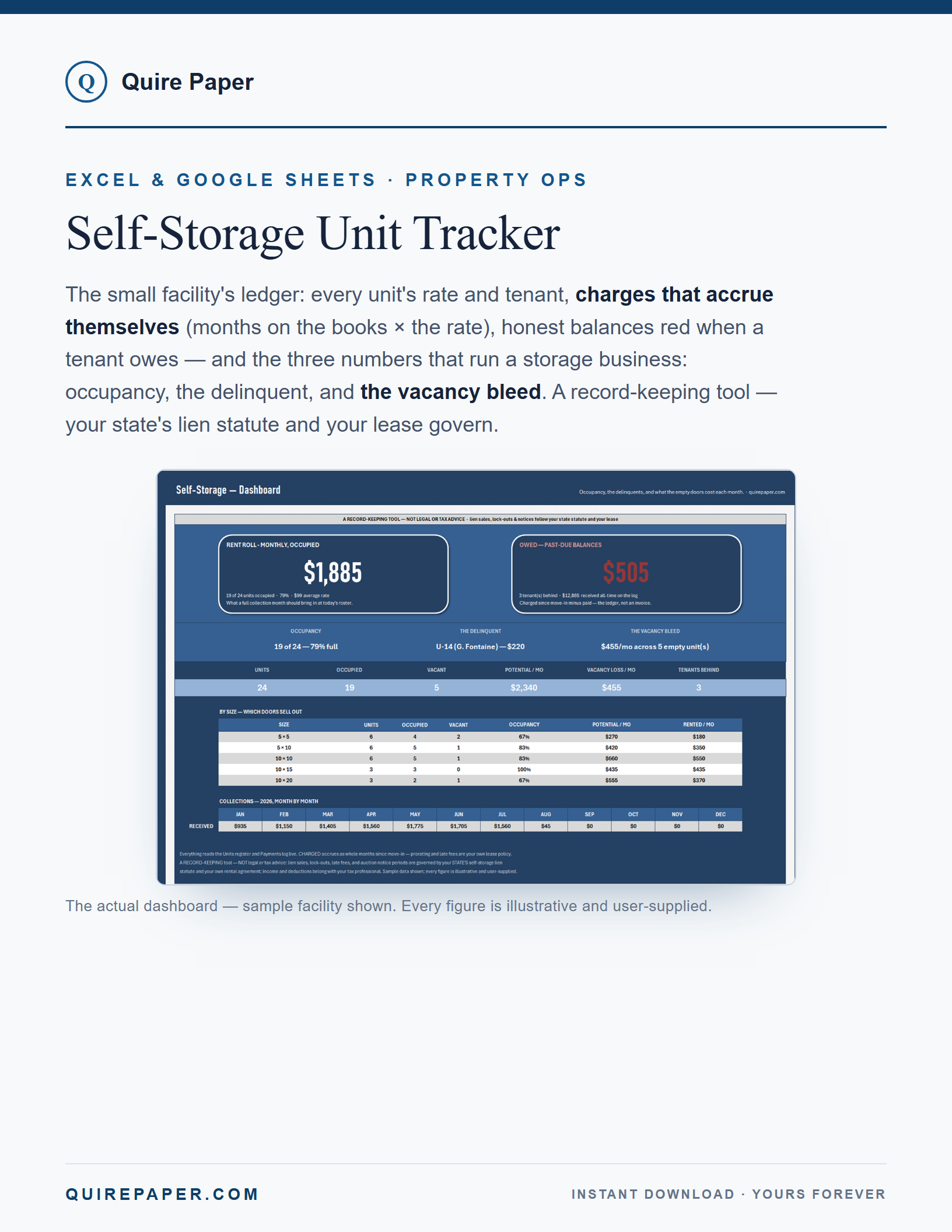 Self-Storage Unit Tracker cover