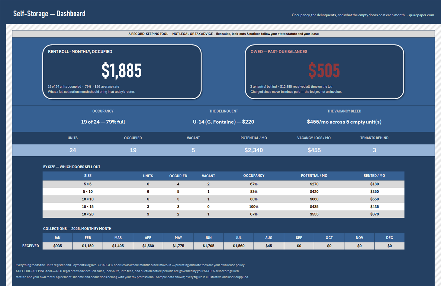 Self-Storage Unit Tracker — the file