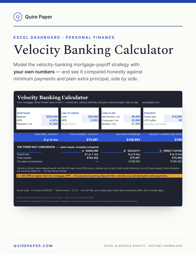 Velocity Banking Calculator cover